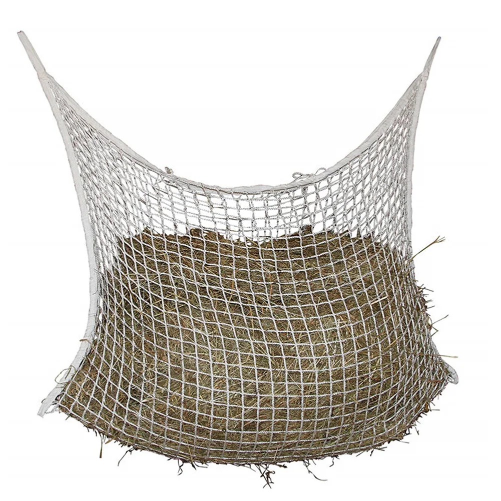 

Cattle Braided Nylon Space Saving Farm Wear Resistant Mesh Net Hay Bag Home Horse Feeding Large Capacity Hanging Storage