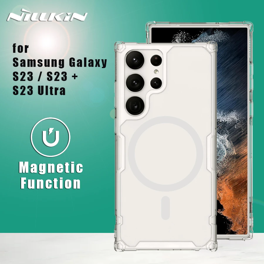 

Чехол для Samsung Galaxy S23 Plus Ultra 5G Nillkin Nature Pro, тонкий прозрачный Ударопрочный Мягкий чехол-накладка из ТПУ для SM S23