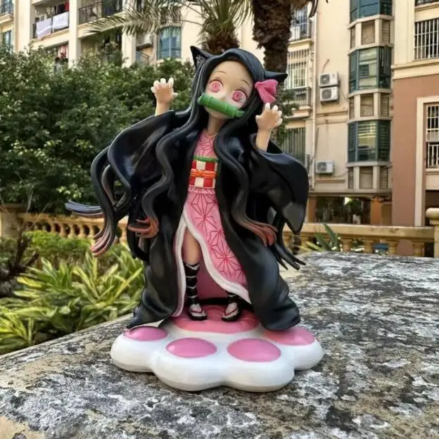 

Amine Demon Slayer Kamado Nezuko Cat Ver. Action Figure Toys 15cm