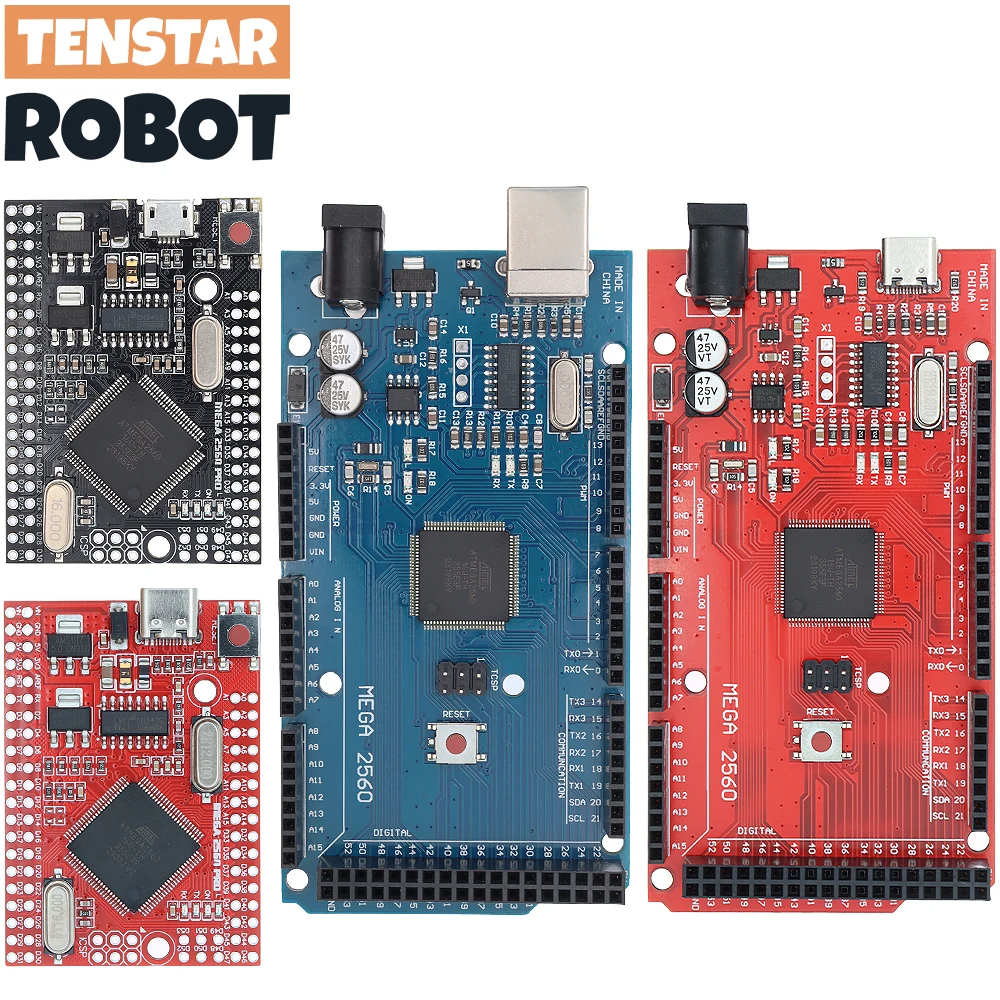 USB-макетная плата MEGA2560 MEGA 2560 R3 (ATmega2560-16AU CH340G) AVR Type-C для Arduino |