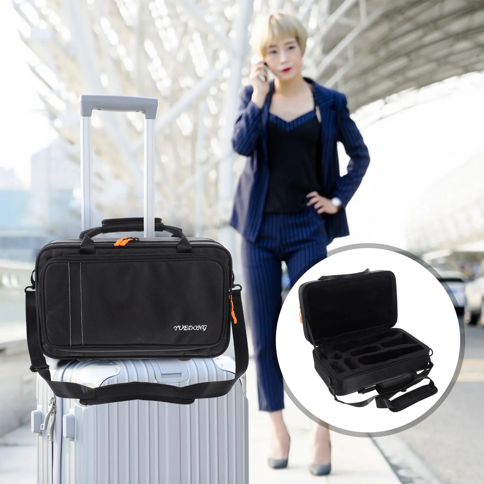 

1pc Clarinet Storage Box Sax Clarinet Reed Container Clarinet Carrying Case Saxophone Clarinet Case Padded Clarinet Case