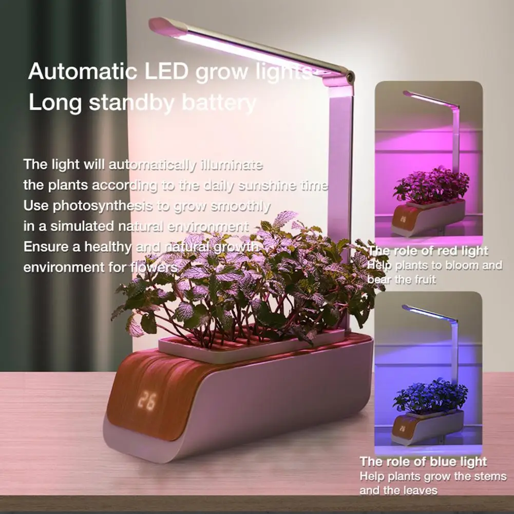 Автоматическая гидропонная система для выращивания растений домашний садовый