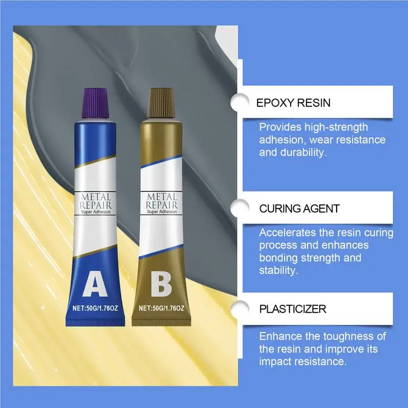 Металлический сварочный клей эпоксидный сверхпрочный для металла и