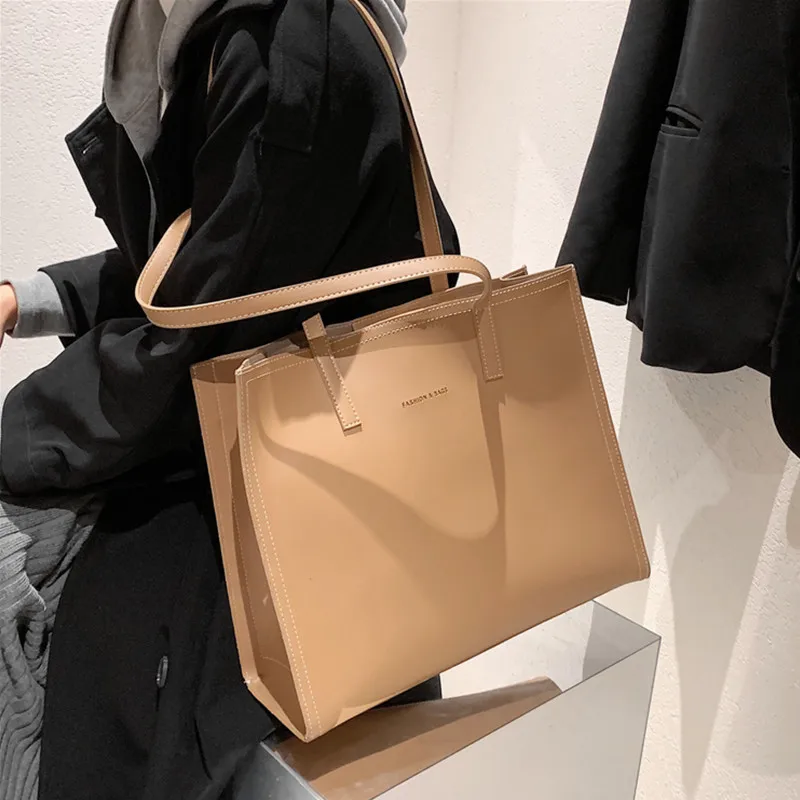 

2023 Trend Design Commuter WorkNew Summer Large-capacity Casual WovenTote Toptrends 3 Layers Large Leather Tote Bags For Women