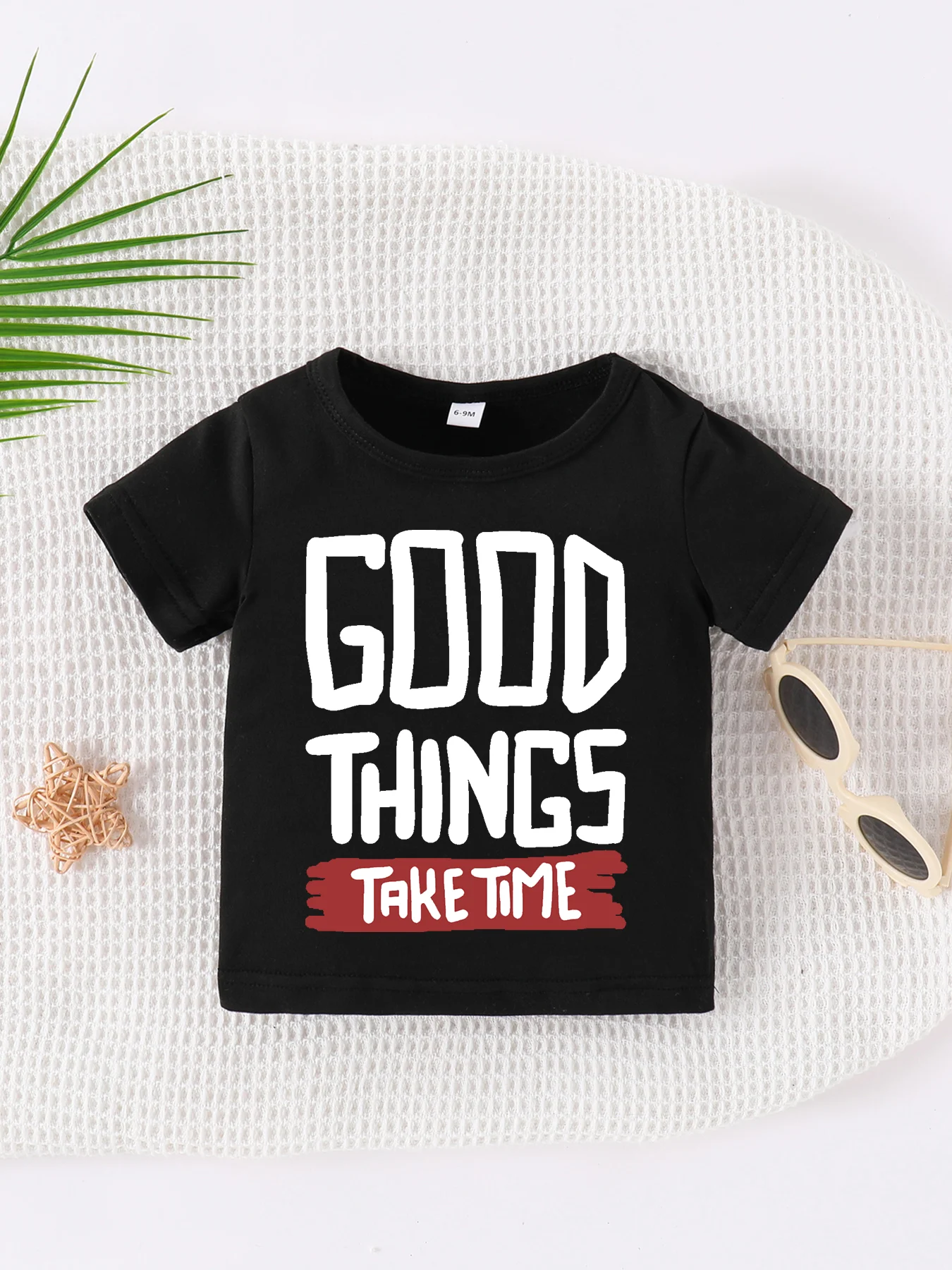 Летняя Футболка-пуловер Для Новорожденных Мальчиков И Девочек 0-3 - Цена: 412