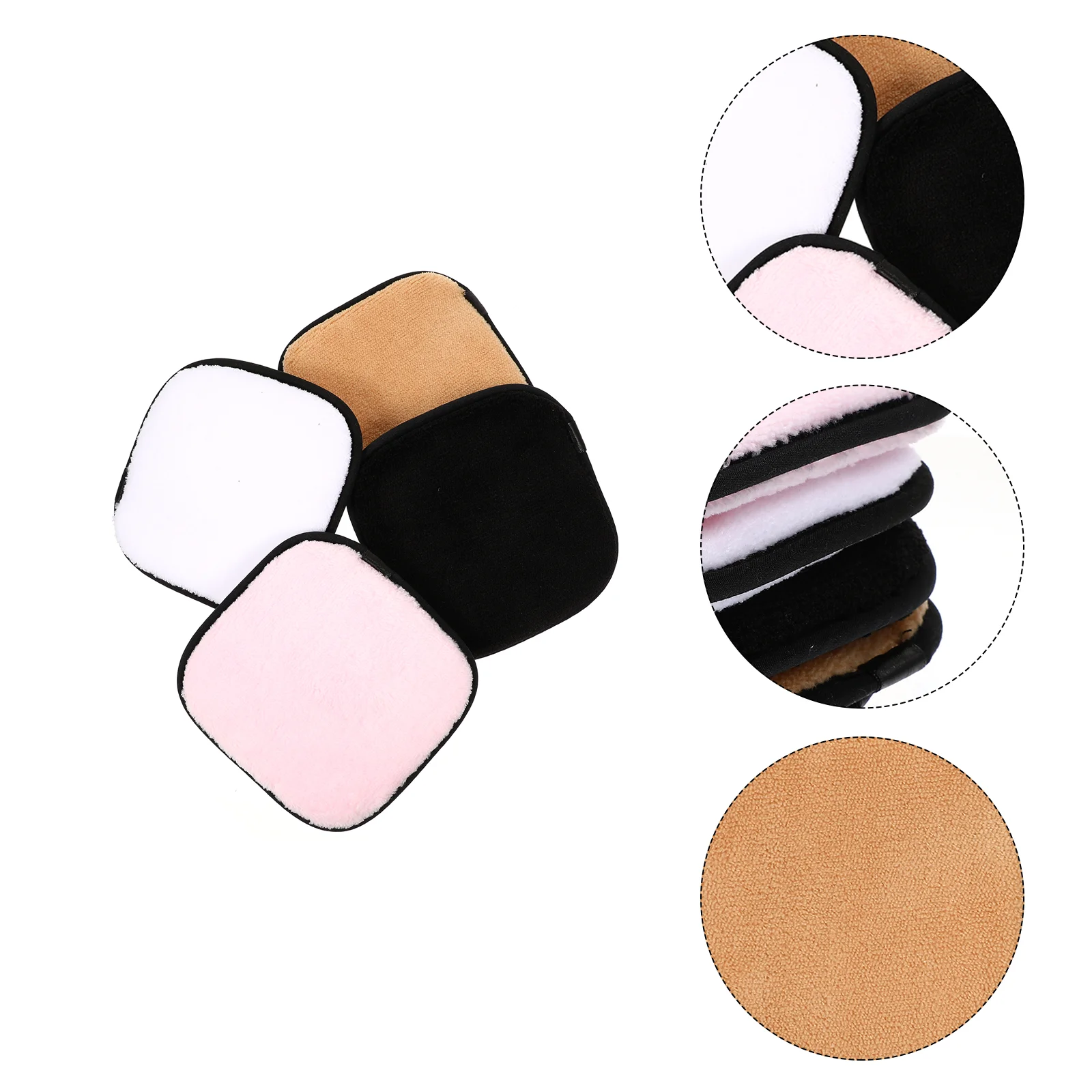 

Makeup Pads Facial Remover Puff Powder Washable Pad Sponge Foundation Sponges Roundcloth Removing Make Puffs Cleaning