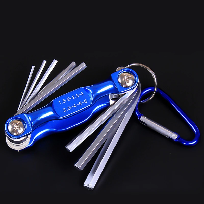

Portable Folding Hexagonal Wrench Set Metric Metal Allen Key Hex Screwdriver Wrenches Hand Llave Hexagon Spanner Tool