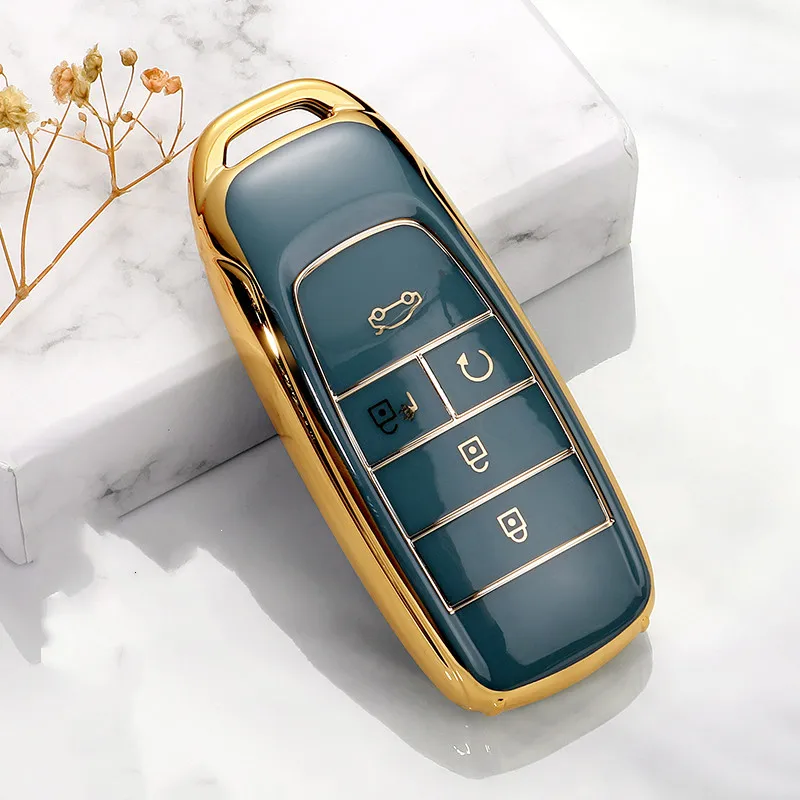 

Soft Key Case Cover For Gac New Energy Trumpchi Aion S V Y LX Car Accessories Car-Styling Holder Shell Keychain Protection