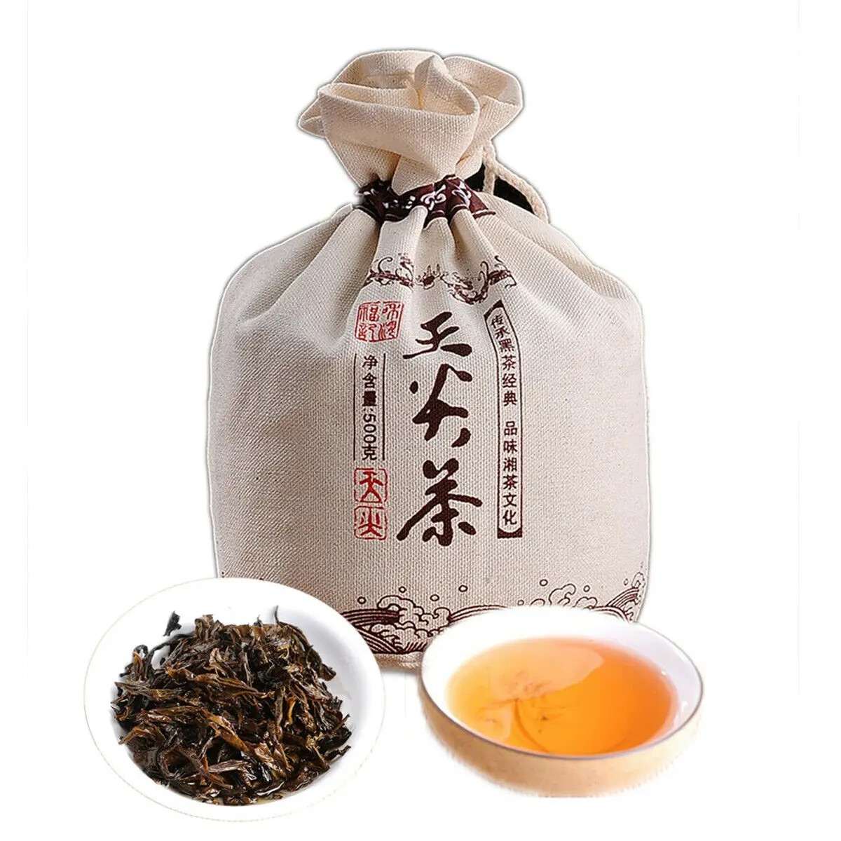 

Темный чай Anhua, 500 г оптом, черный чай, Пакетированный ароматный чай из Пуэра, листовой чай
