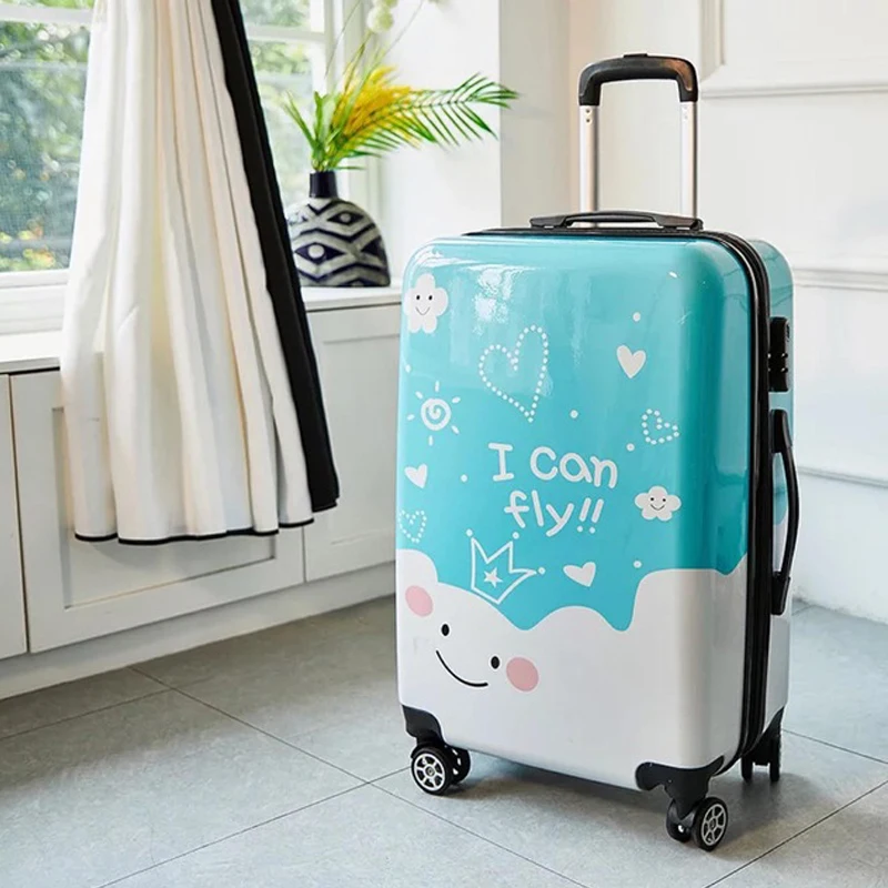 2023 Travel Spinner Suitcase Trolley Luggage 20'' Carry on Rolling Bag for Kids Wheels Boarding Box 24 inch ABS+PC images - 6