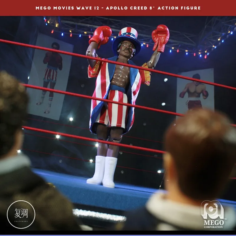 В наличии 8-дюймовая фигурка Apollo Creed Heavy Weight Champion Stallone Игрушечная модель куклы