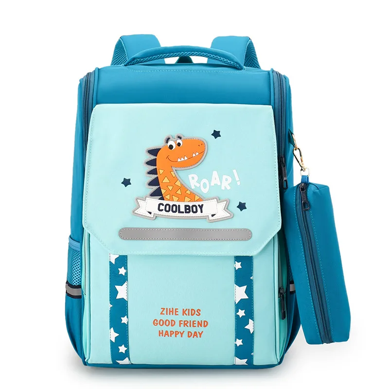 Children Cute Cartoon High-capacity Backpacks New Unicorn Dinosaur Girls Boys Fashion School Bags for Grade 1-3-6 with Pen Bag