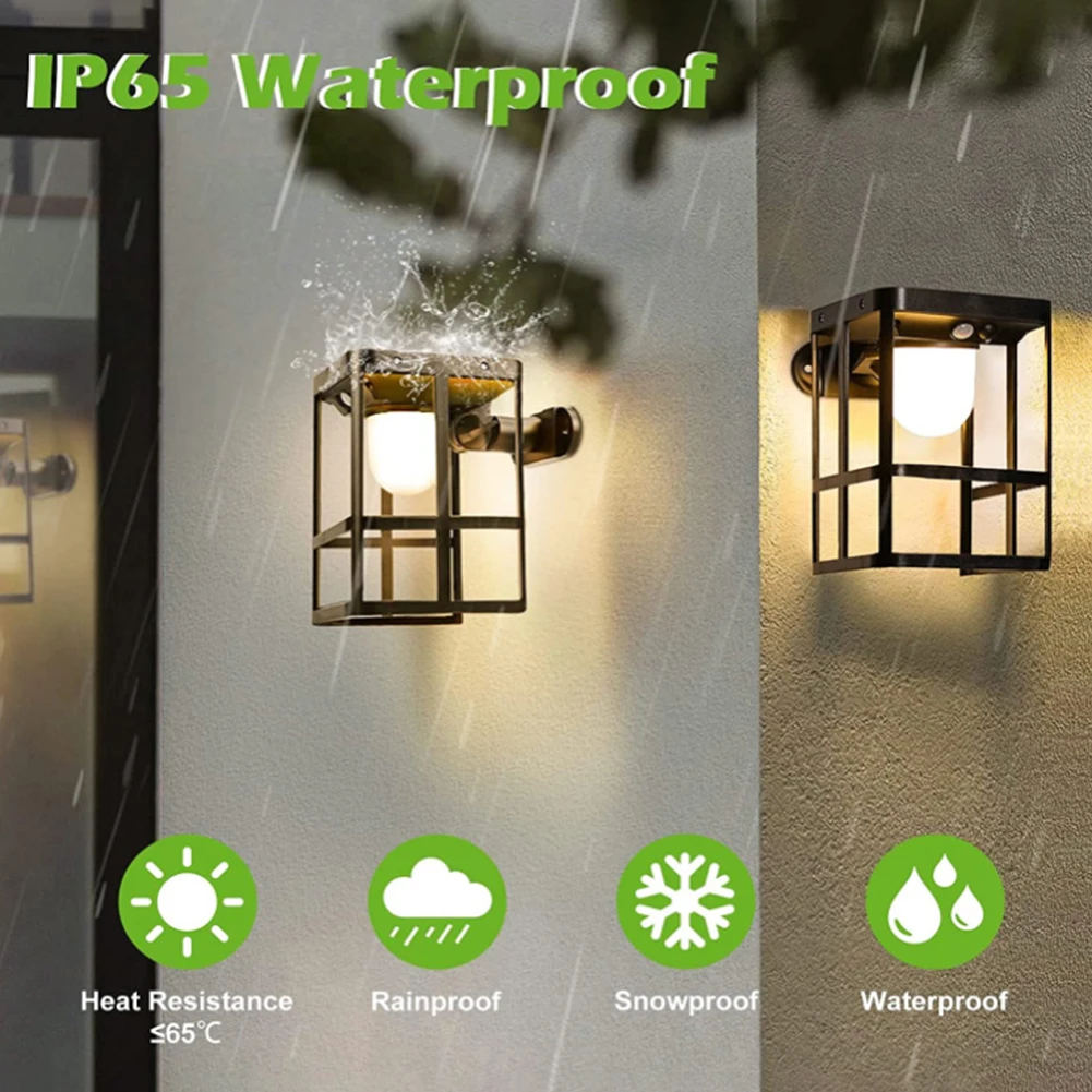 

1/2pcs Solar LED Outdoor Light PIR Motion Sensor Waterproof Garden Decor Lamps for Balcony Courtyard Wall Light Solar Lamp