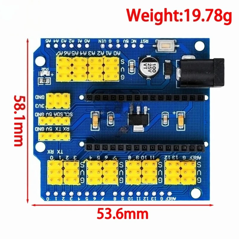 Шилд I2C PWM 3.3V для Arduino - плата датчиков вводавывода Nano, совместима с UNO R3Nano V3.0 (art.: 3920dcb2f8bdf) - 3920dcb2f8bdf