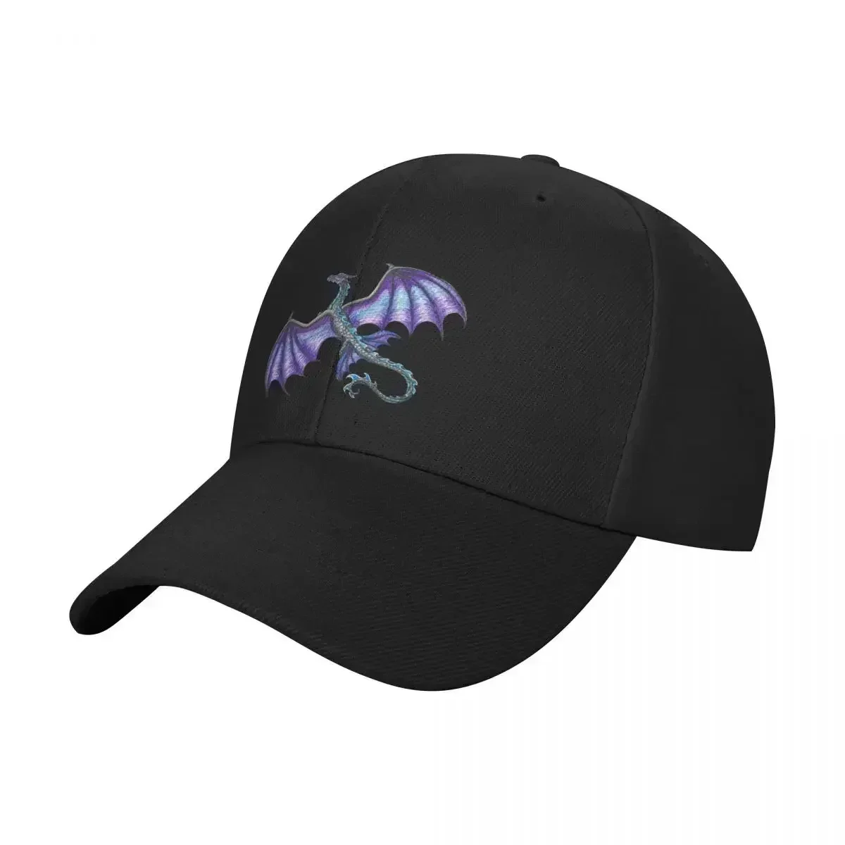 Фото Новая бейсболка Flying Blue and Purple Dragon, шляпа-дерби, роскошная шляпа для мужчин и женщин №2