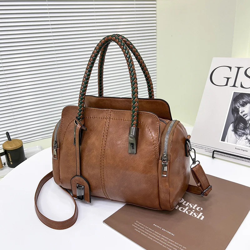 

Women's Bags New European And American Boston Pillow Bags Fashion Ladies Handbags Women's Crossbody Shoulder Bags