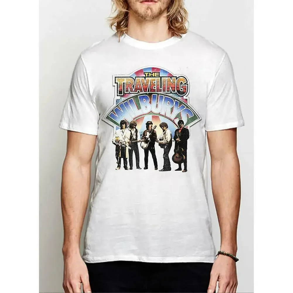 Мужская облегающая футболка для путешествий Wilburys цвет белый