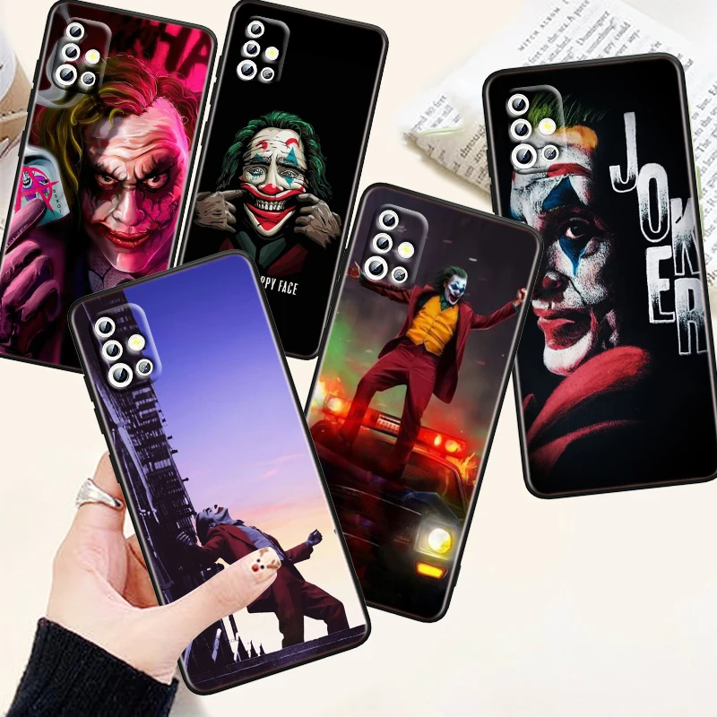 

Superhero The Joker Anime Art Phone Case For Samsung A73 A72 A71 A54 A53 A52 A51 A42 A33 A32 A23 A22 A21S A13 A04 A03 5G Black