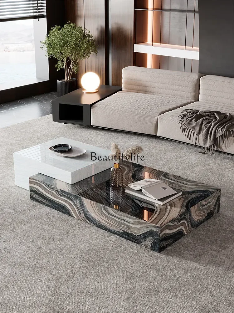 Кофейный столик из натурального мрамора роскошный высококачественный