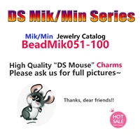 lr ds 051 100 100 925 silver mik min mouse pendant beads for jewelry making charm for women girl christmas valentines day gift