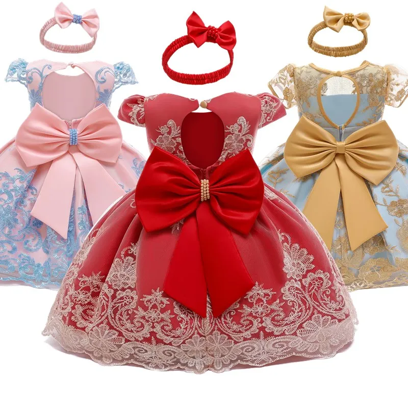 

Wedding Dress for Girls Bridesmaid Dresses Baby Girls Evening Prom Dress Children Formal Ball Gown Princess Xmas Red Dress Girl