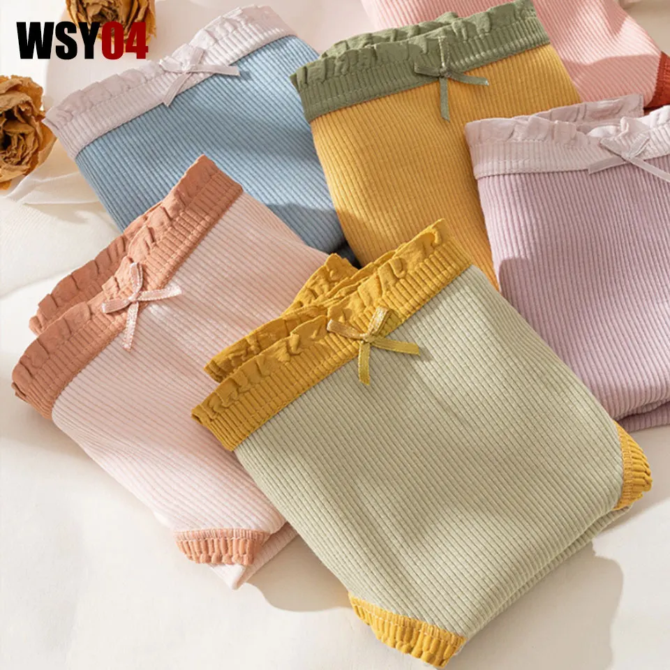 

Cotton Underwear Women's Middle Waist Traceless Cotton Antibacterial Crotch Comfortable Breathable Sexy Women's Briefs