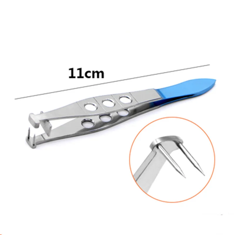 Titanium Alloy 11cm Korean Type Hole Punch Double Eyelid Tool Hole Locator Double Eyelid Measuring Device