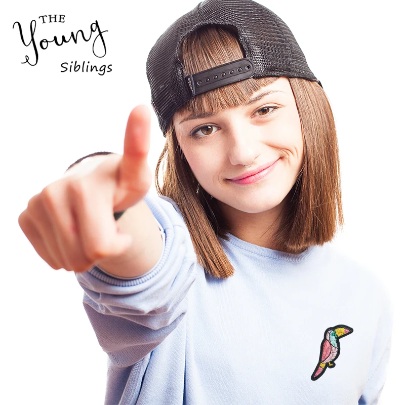 Мультяшная декоративная Нашивка Сердце Дерево бабочка шаблон вышитая