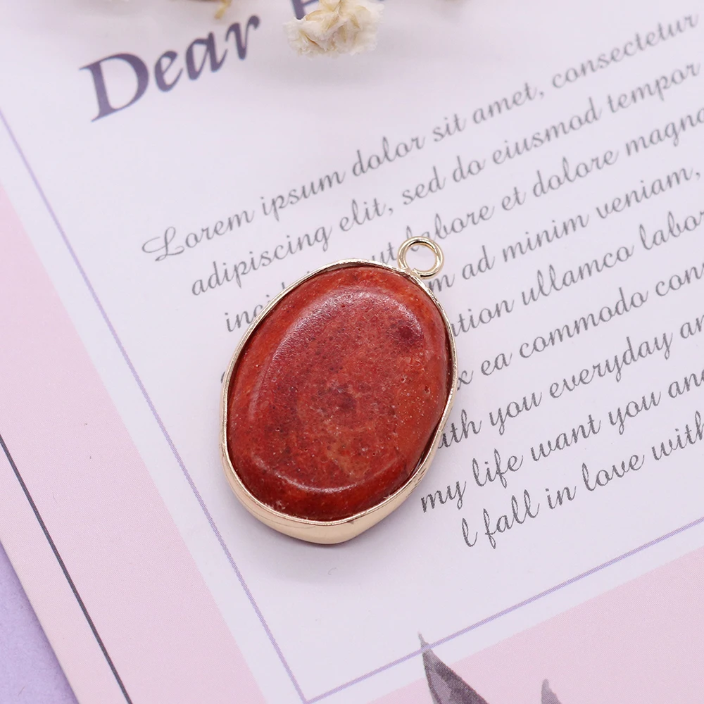 Подвеска из натурального бамбука кораллов овальная фотография изысканные