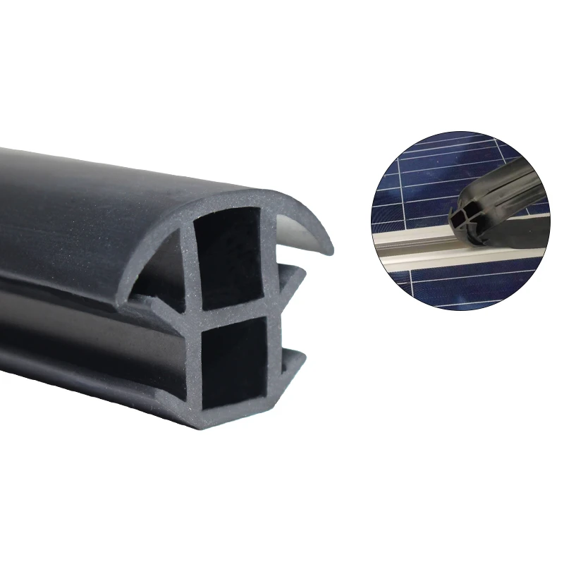 

Custom Rubber T Strip for Solar Photovoltaic Bracket Metal Cable Trench Cover Monocrystalline Solar Panel Sealing Black