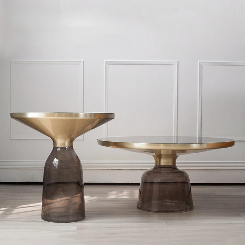 

Nordic Light Luxury Tempered Glass Creative Coffee Table Simple Modern Small Apartment Living Room Designer