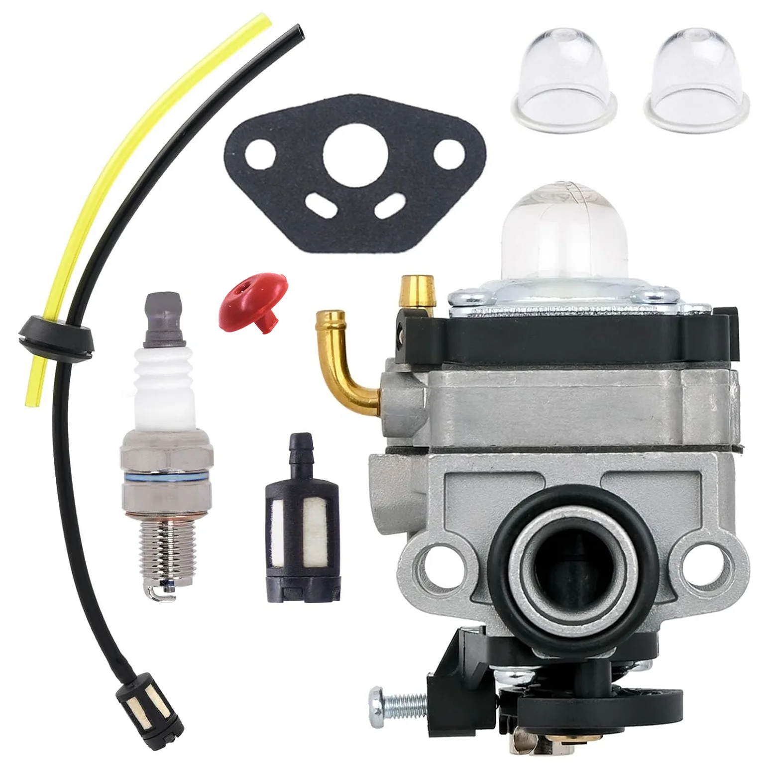 Фото Подходит для 4-тактных двигателей Honda Walbro GX22, GX31, FG100, комплект карбюратора 16100-ZM5-803 GCA91. №1
