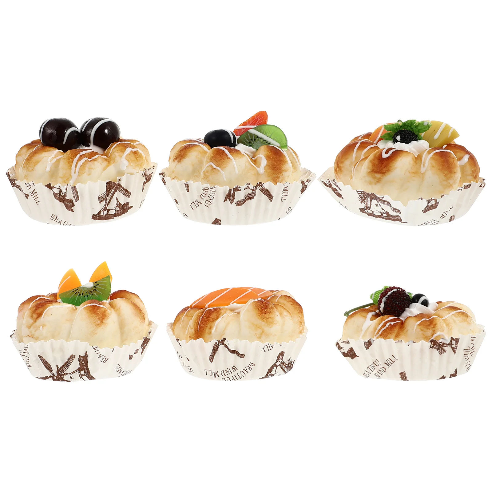 

6Pcs Home Decors Window Decors Bread Fridge Magnets Refrigerator Magnets for Home Photo