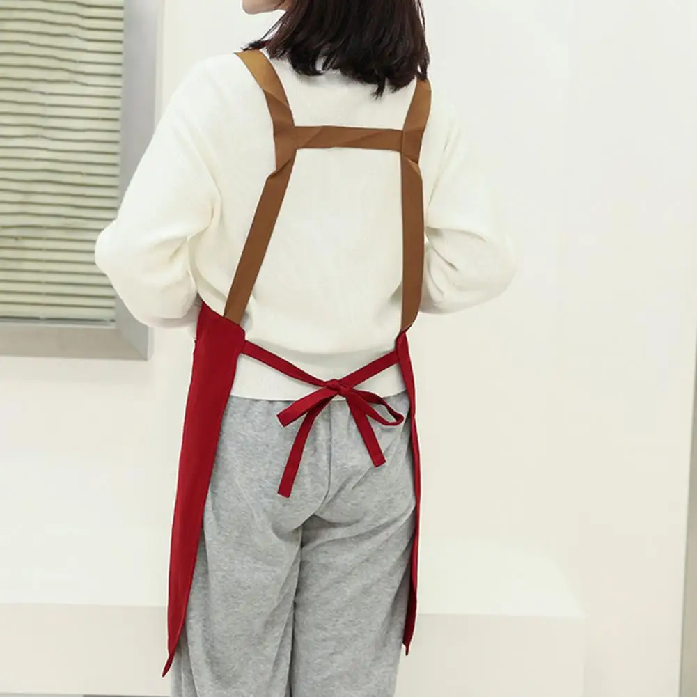 

Chef Apron Waterproof Adjustable Strap Kitchen Apron with Pocket Anti-fouling Cooking Pinafore for Kitchen Supplies Waterproof