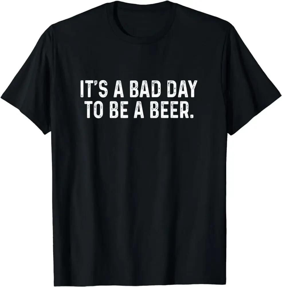 Забавная надпись Bad Day To Be A Beer Retro мужская женская футболка