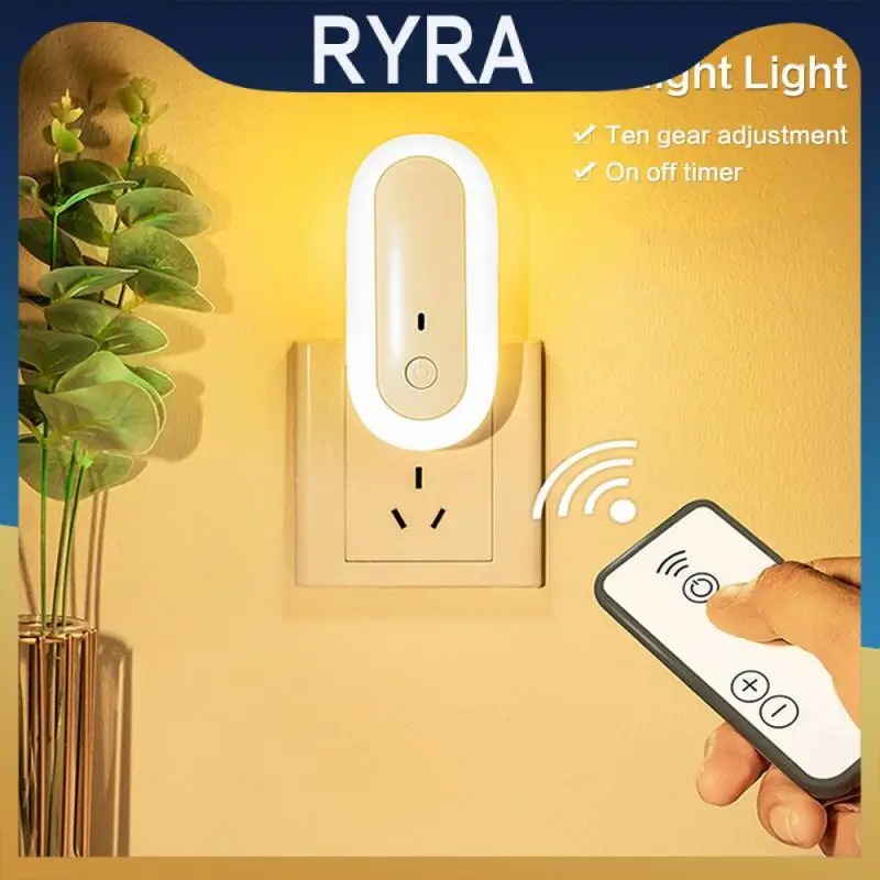 

Oval Bedside Lights Portable Plug Bedroom Lamp Remote Control Wall Lamp Bedroom Lamps Fast Charging Socket Light Secure