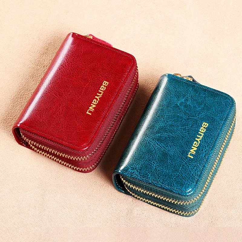 RFID-держатель для кредитных карт унисекс зажим денег на молнии кошелек кошельки