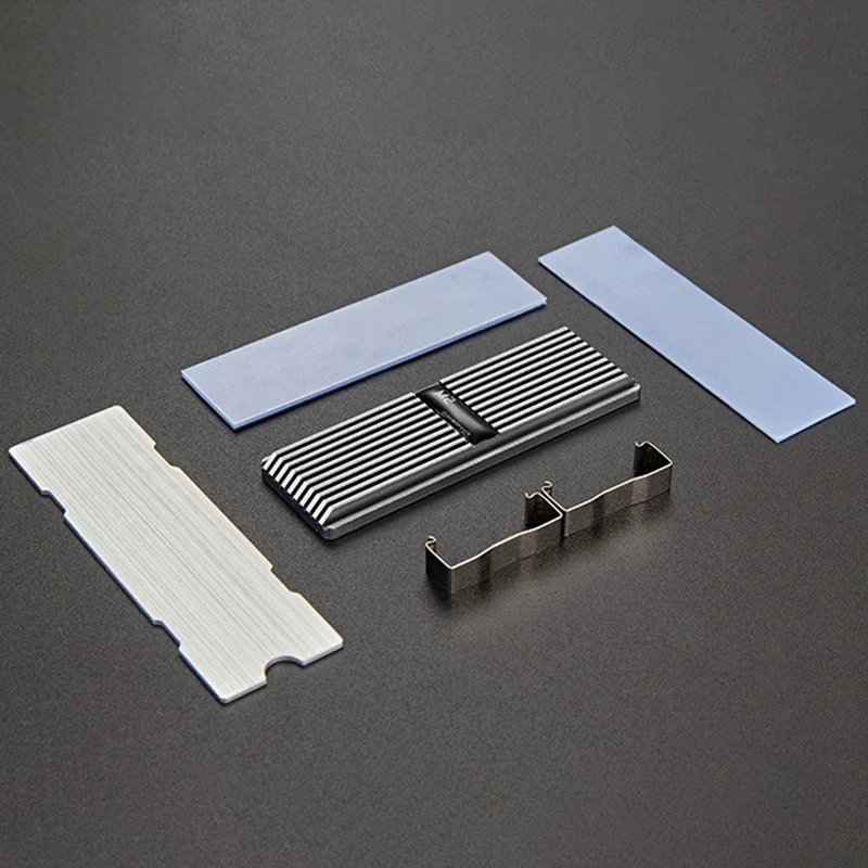M.2 SSD Heatsink Cooler 2280 Solid State Hard drive Aluminum Cooling Thermal Pad NVME NGFF Radiator Red | Компьютеры и офис