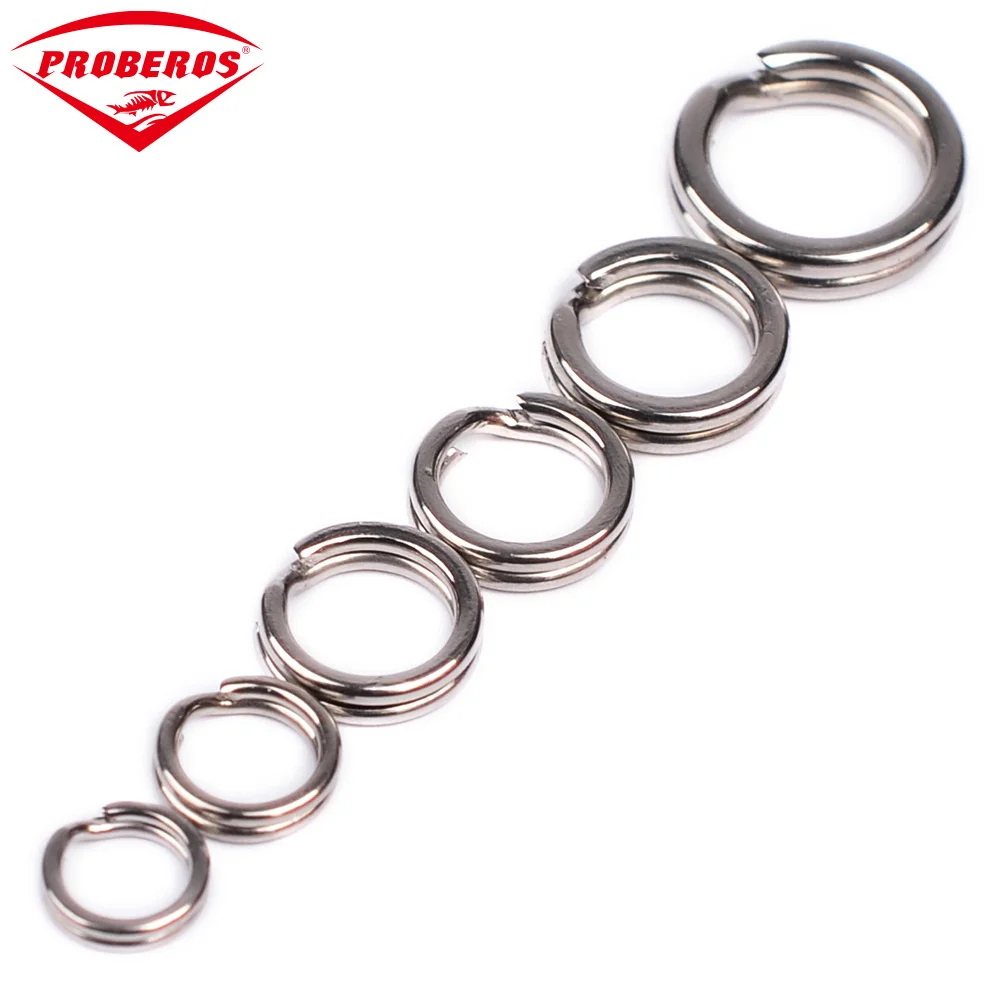 

Stainless Steel Double-layer Flattened Loop Sub Bait Loop A Pack Of 100 Connecting Ring 12 Models Silver Strong And Durable