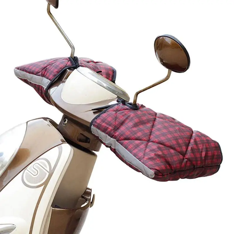 

Защита на руль мотоцикла, ветрозащитный чехол на руль скутера, теплые зимние ручки для электрического водителя, водонепроницаемые бархатные ручки для верховой езды