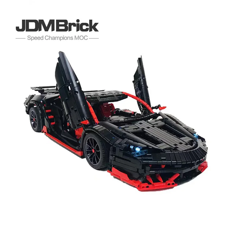 

MOC-12560 Hand Assembled Building Block Toy Technology 100th Anniversary Electric Remote Control Sports Car Racing