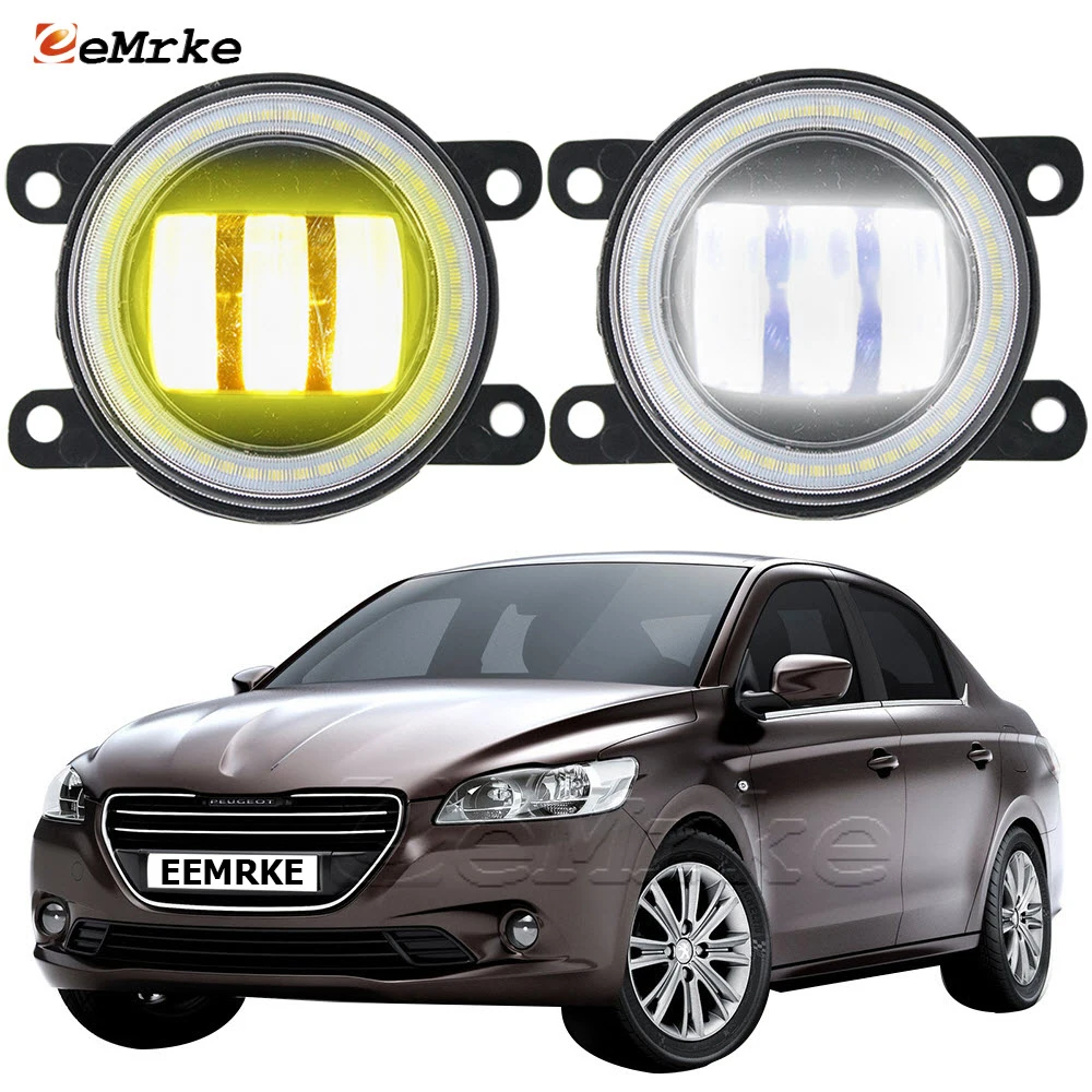 2X светодиодные противотуманные фары на передний бампер для Peugeot 301 2013 2014 2015 2016 2017