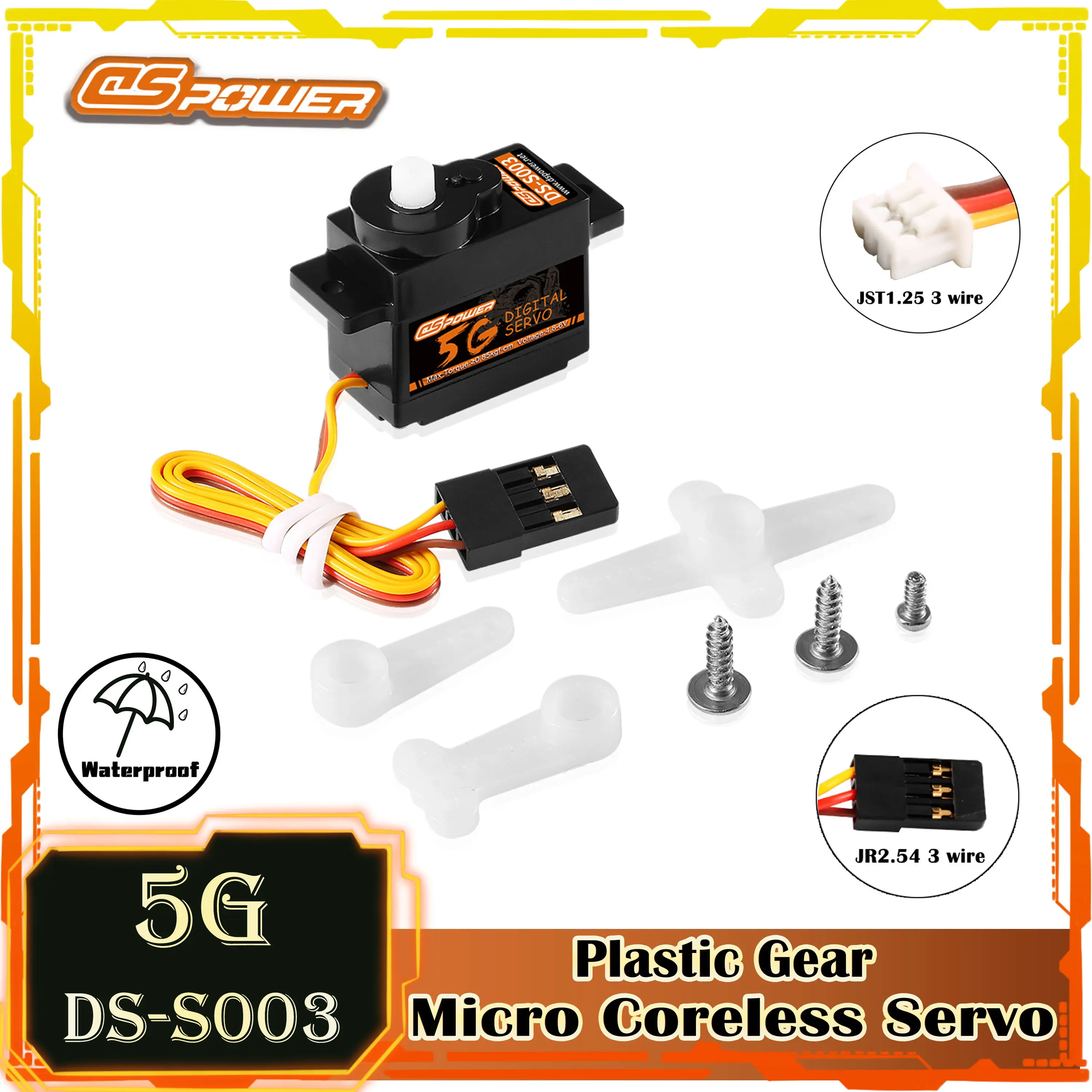 

DSPOWER 5g Mini Coreless Servo Plastic Gear Micro Digital for 1/28 RC Car WLtoys K969 K989 K999 Q Airplane Fix Wing Robot Boat