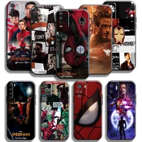 avengers iron man spiderman phone case for xiaomi poco m3 pro 5g for poco x3 pro nfc x3 f3 gt case coque black funda carcasa