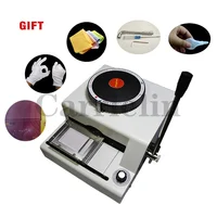 68 Characters Manual Stainless Steel Metal Embosser Letter ID Card Aluminium PVC Embossing Stamping Machine