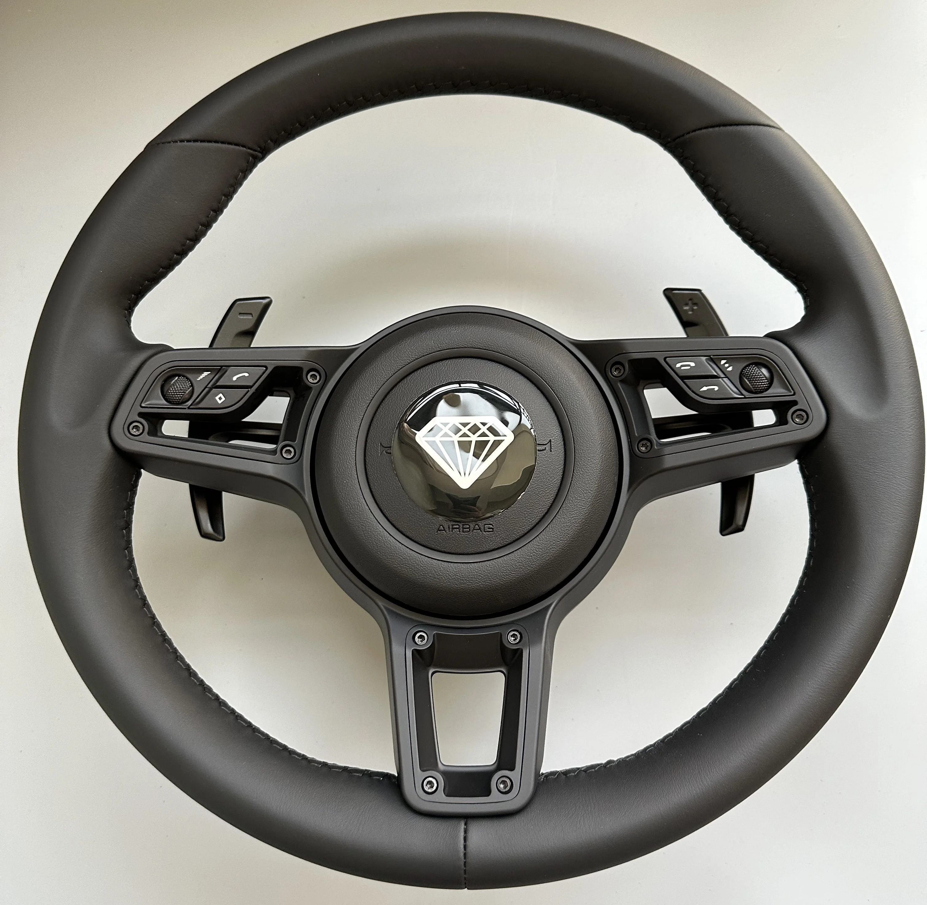 MT автозапчасти полностью кожаное рулевое колесо для Porsche Cayenne Boxster Panamera Cayman 911 991 970