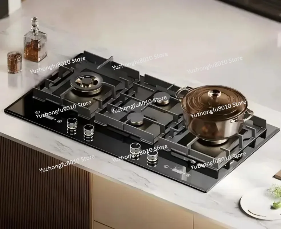 Фото Встраиваемая портативная газовая плита с 4 конфорками для кухни, дома и ресторана №5