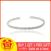 ssteel bangles for women korean irregular bangle cuff bracelets 925 sterling silver designer fine jewlery luxury pulceras mujer