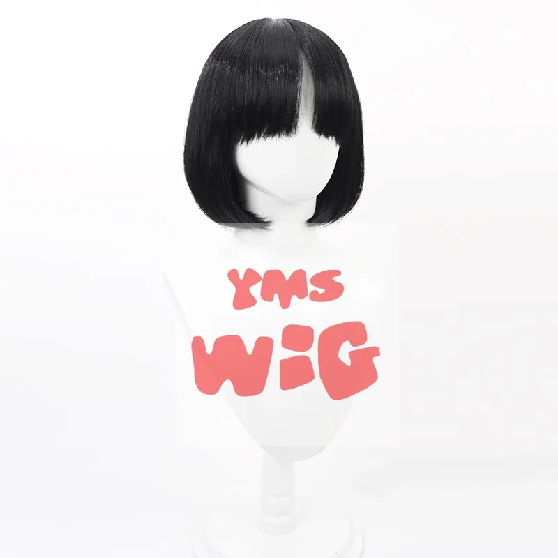 Синий архив Kiryu Kikyou парик для косплея короткие черные термостойкие синтетические