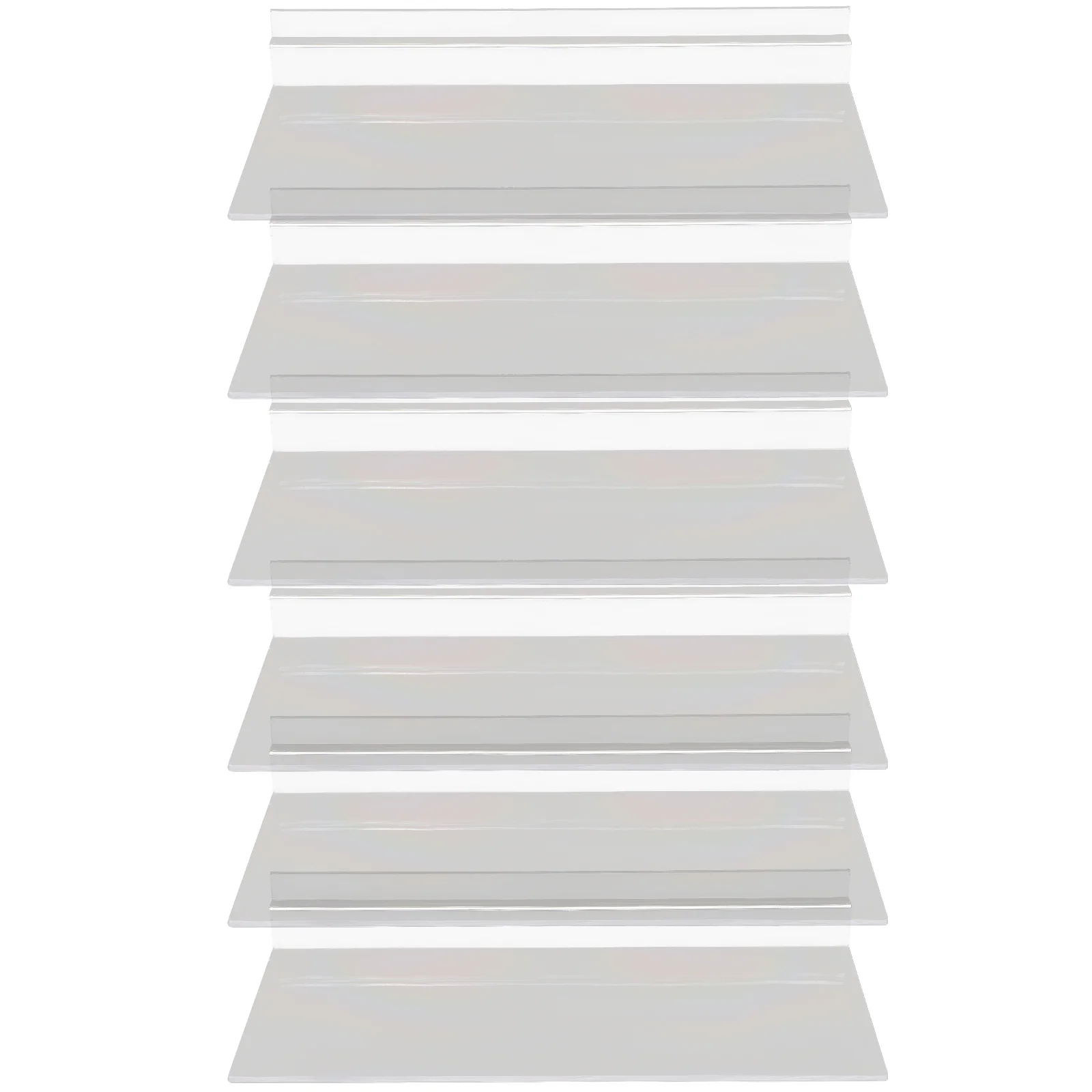 

6 Pcs Slot Display Rack Wall Mount Shelf Shelf Bracket Shoe Display Shelf Plastic Shelves Shoes Shelves